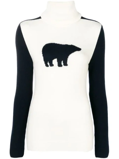 Perfect Moment Bear Jumper In White
