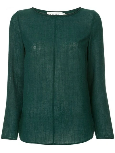 Cefinn Slub Top In Green