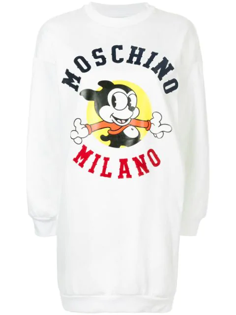 Moschino Mickey Mouse Sweater Dress In 