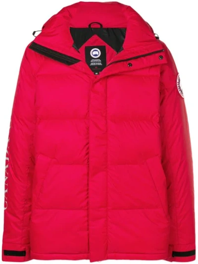 Canada Goose Oversized Padded Jacket In Red
