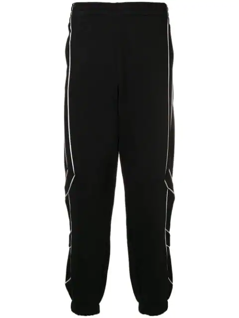 adidas track pants black with black stripes