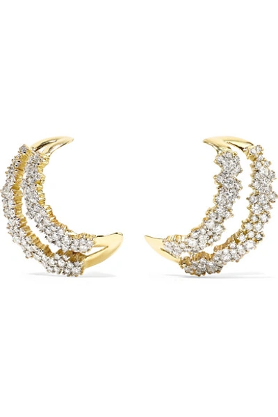 Ana Khouri Simplicity 18-karat Gold Diamond Earrings