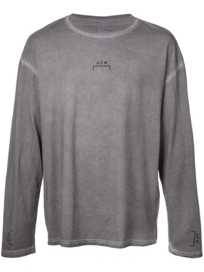 A-cold-wall* Logo Printed Sweatshirt In Grey