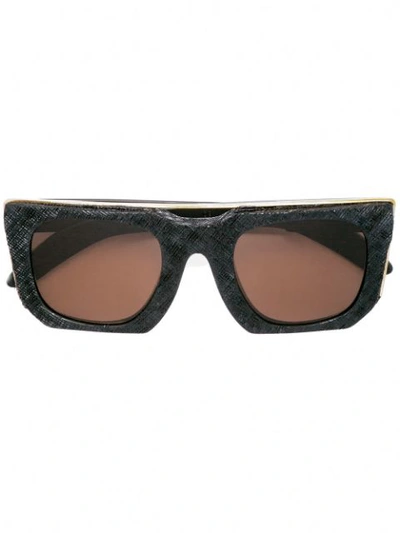 Kuboraum U3 Square Sunglasses - Black