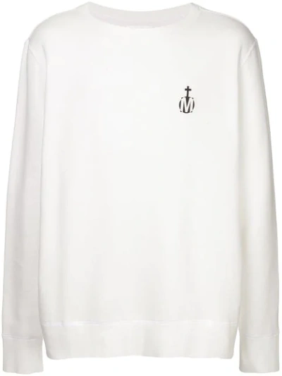 Makavelic Logo Print Sweatshirt In White