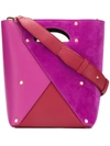 Yuzefi Geometric Bucket Bag - Purple