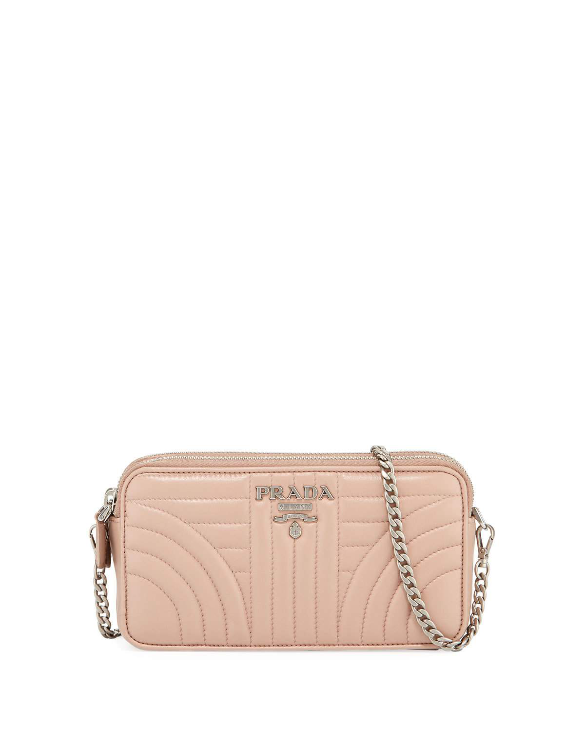 Prada Diagramme Mini Bag In Light Pink | ModeSens
