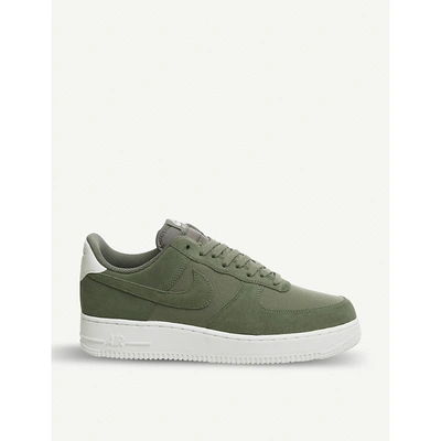 Nike Air Force 1 07 Suede Trainers In Medium Olive Sail | ModeSens