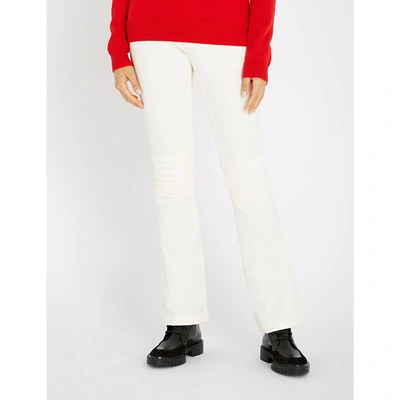 Perfect Moment Aurora Mid-rise Stretch Flared Ski Trousers In Snow White