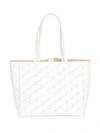 Stella Mccartney Small Stella Faux Leather Tote Bag In Optical White