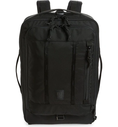 Topo Designs Travel Backpack In Ballistic Black