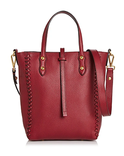 Annabel Ingall Ella Mini Whipstitch Tote In Barberry Red/gold