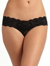 Cosabella Never Say Never Cutie Low-rise Thong In Black