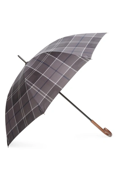 Barbour Tartan Walker Umbrella - Black In Black/ Grey