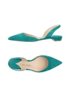 Paul Andrew Ballet Flats In Emerald Green