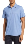Zachary Prell Caldwell Pique Regular Fit Polo In Azure