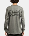 Rvca Men's Reflector Logo Graphic T-shirt In Grey Noise