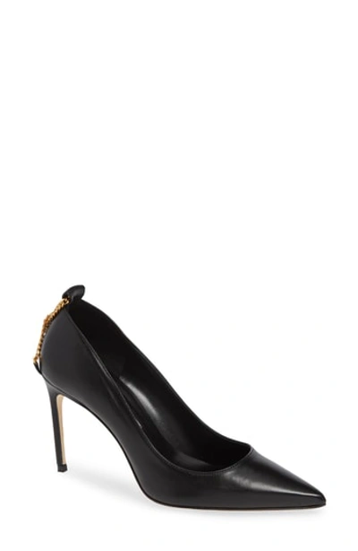 Brian Atwood Voyage Pump In Black Leather