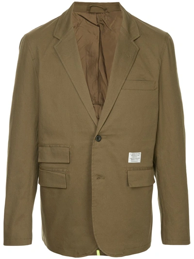 Makavelic Lined Tailored Jacket In Green