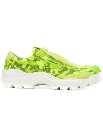 Rombaut Camouflage Low-top Sneakers In Green