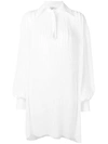 Krizia Vintage Long-sleeve Pleated Shirt - White