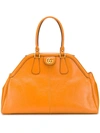 Gucci Re(belle) Large Top Handle Tote In Orange