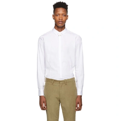 Neil Barrett Shirt With Tie - White In 03 Whte