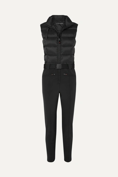 Perfect Moment Super Star Quilted Jumpsuit In Black