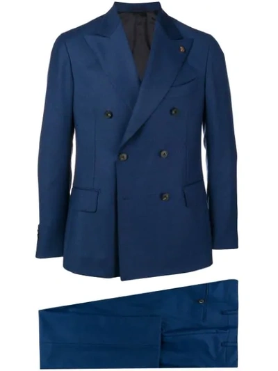 Gabriele Pasini Double-breasted Fitted Blazer - Blue