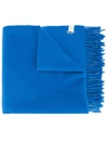 Rag & Bone Fringed Edge Scarf - Blue