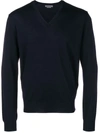 Corneliani V-neck Sweater In Blue