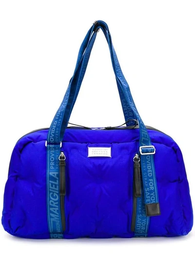 Maison Margiela Quilted Weekend Bag - Blue
