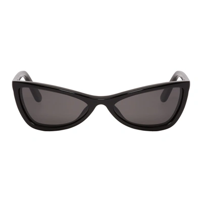 Balenciaga Narrow 59mm Triangular Sunglasses In Black