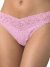 Hanky Panky Signature Lace Original Rise Thong In Bliss Pink