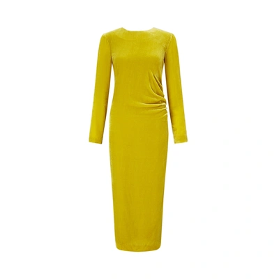 Jigsaw Velvet Ruched Maxi Dress | ModeSens