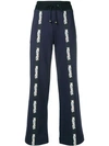 Mr & Mrs Italy Logo Tape Track Pants In Blue