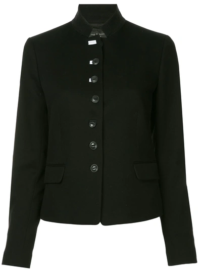 Rag & Bone Rei Tailored Cotton Blazer In Black