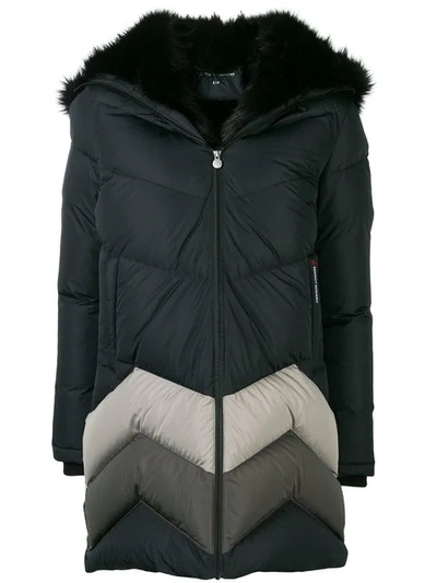 Perfect Moment Fur Lining Puffer Jacket In Black