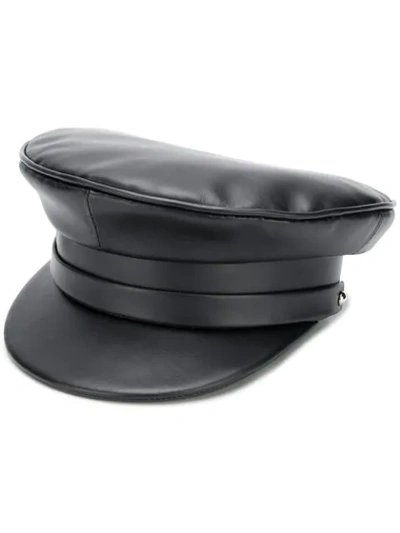 Manokhi Biker Hat - Black