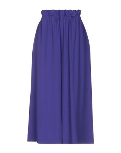 M Missoni Cropped Pants & Culottes In Purple
