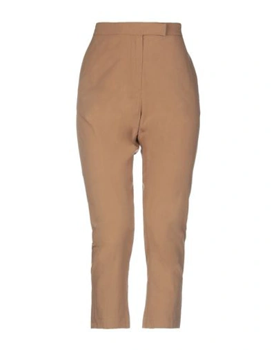 Just Cavalli Cropped Pants & Culottes In Camel