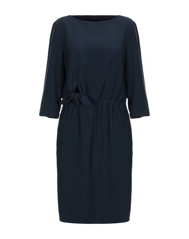 Emporio Armani Short Dress In Dark Blue | ModeSens