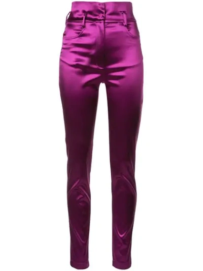 Dolce & Gabbana High-rise Skinny Trousers - 紫色 In Purple
