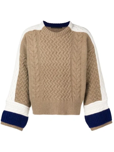 Haider Ackermann Colour-block Jumper In Neutrals