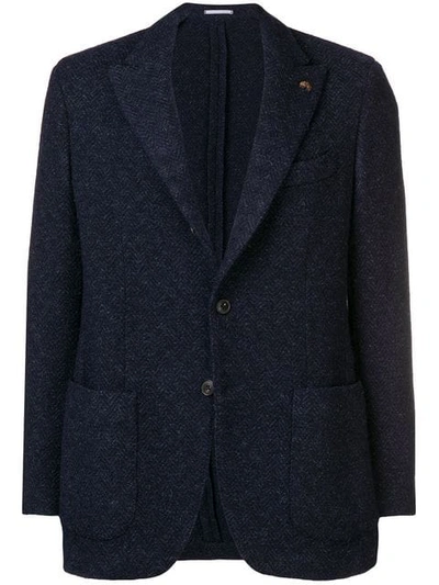 Gabriele Pasini Classic Tailored Blazer In Blue