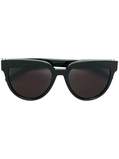 Saint Laurent Oversized Shape Sunglasses In Black