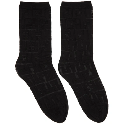 Fendi Black Forever  Socks In F0qa1 Blk**