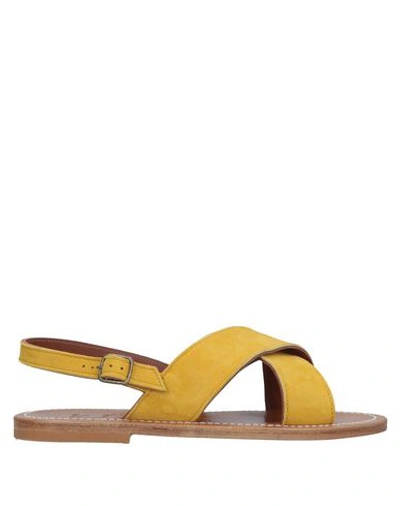 K.jacques Sandals In Yellow
