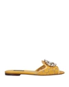 Dolce & Gabbana Sandals In Ocher