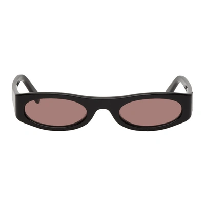 Nor Black And Red Transmission Sunglasses In Blackamber